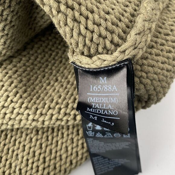 Allsaints Short Sleeve Olive Green Knit Sweater - Picture 8 of 9